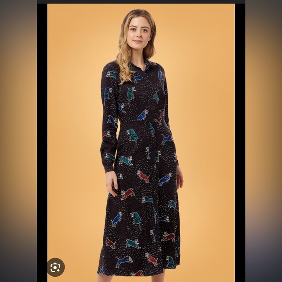 Sugarhill Brighton shirt dress tiger print - Picture 1 of 5